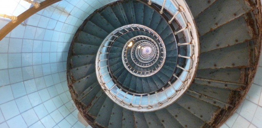 Treppenhaus des Phare de la Coubre